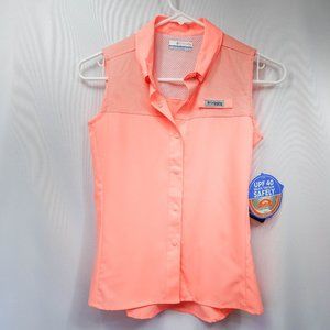 Girls Columbia sleeveless top UPF 40 omni-shade
